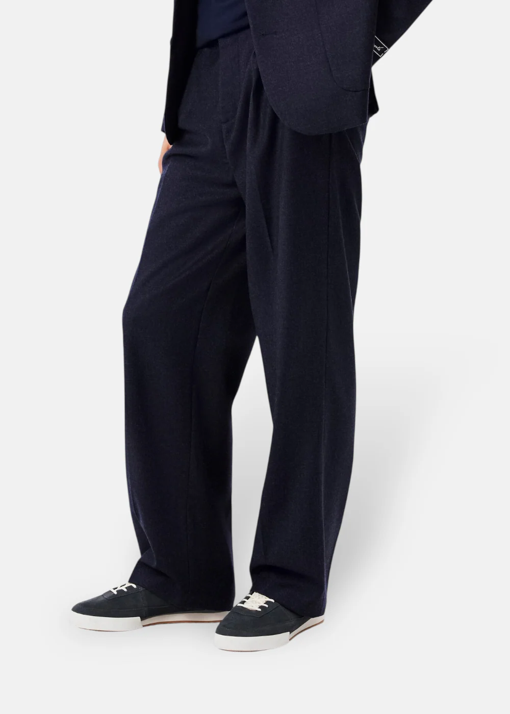 Pantalon tailoring Lacoste en laine texturée - marine – Image 5