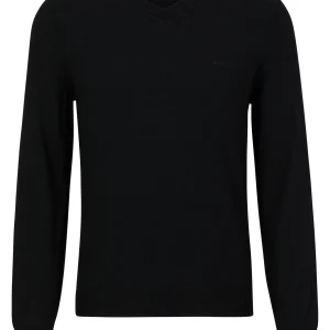 Baram-l V-neck Knitwear Black