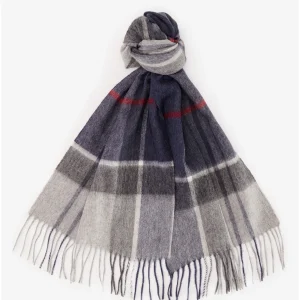 Barbour Carrbridge Tartan Scarf Blue Granite