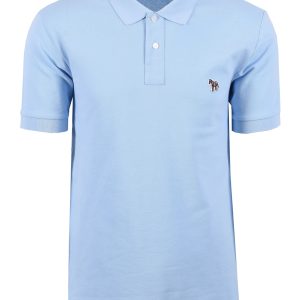 Paul Smith Reg Fit SS Polo Zebra Light Blue