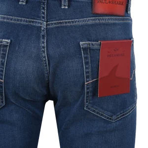 Paul And Shark Red Rivet Jeans Light Denim