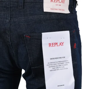 Replay Grover Straight Leg Jeans Dark Denim