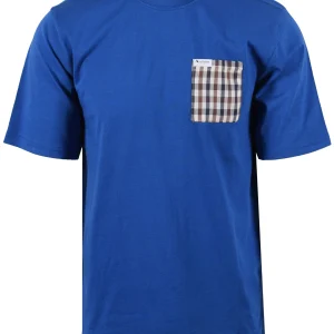 Aquascutum Club Check Pocket T-shirt Royal Blue