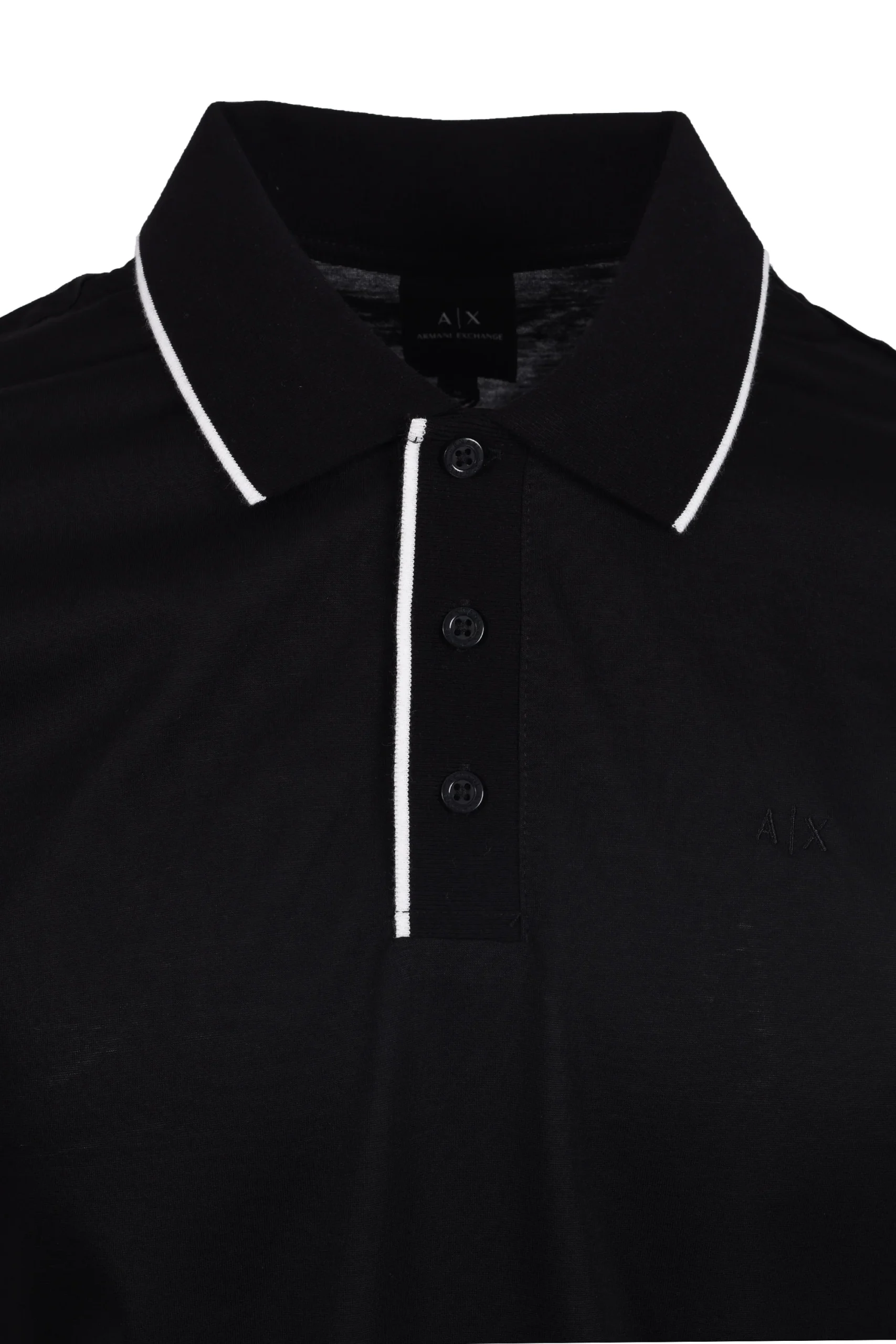 Armani Exchange Polo Shirt Black – Image 2