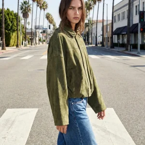 BLOUSON AMPLE EFFET DAIM