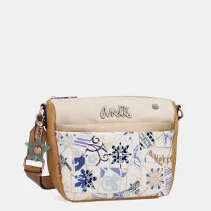 Sac à bandoulière à imprimé carreau au lever du soleil anekke