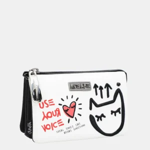 Énergie de sac à main blanc triple compartiment