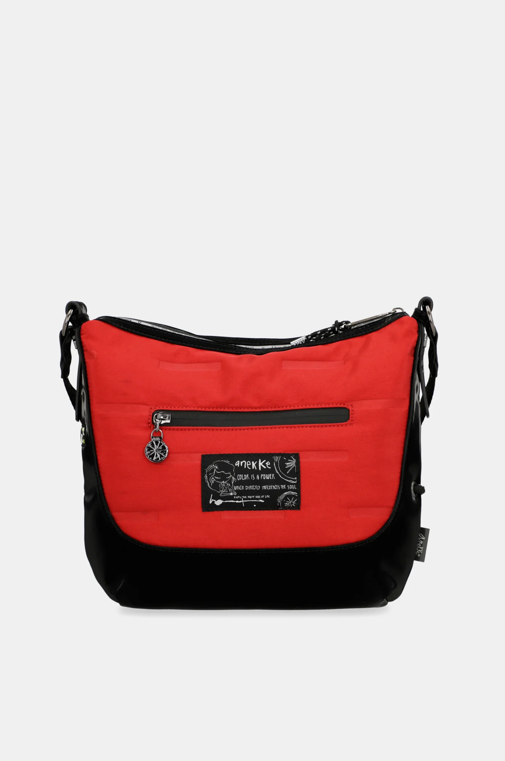 Couleurs de la nature rouge grand sac à bandoulière – Image 2
