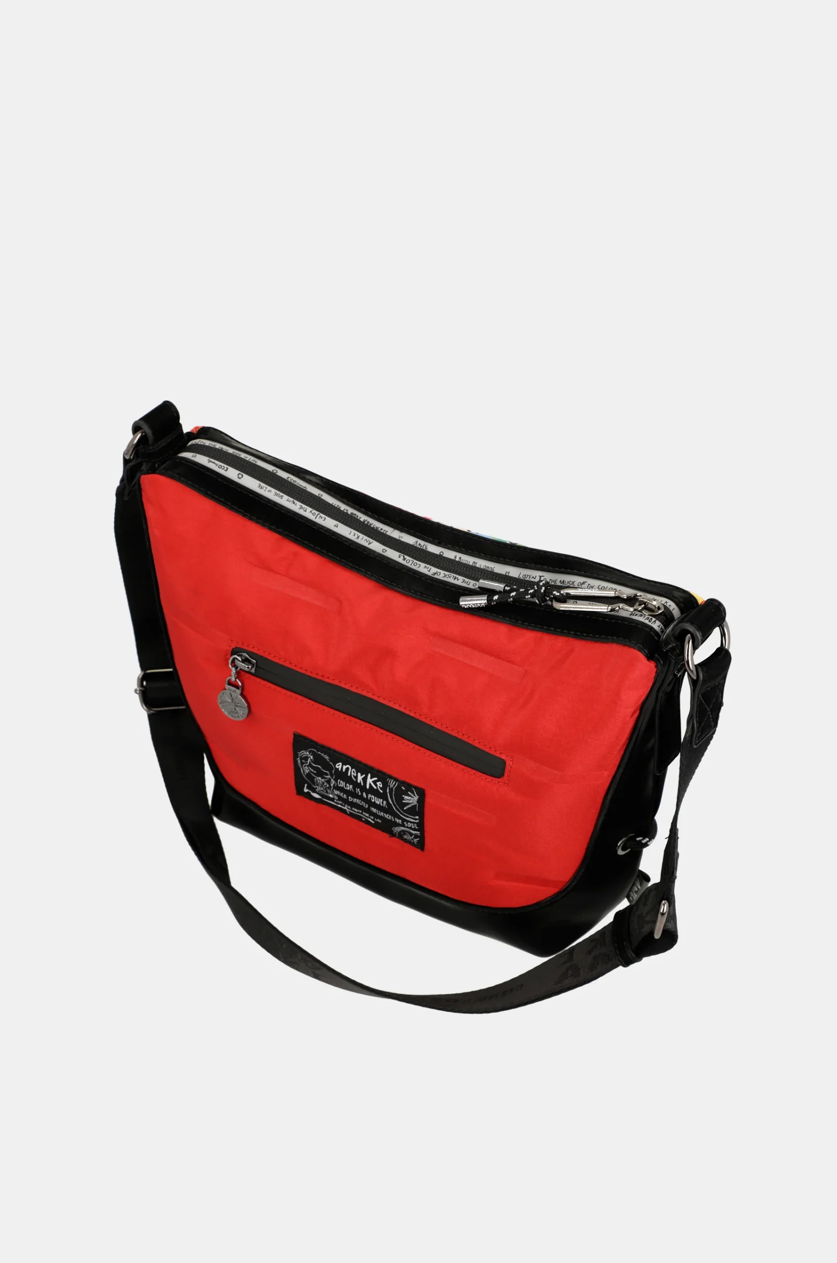 Couleurs de la nature rouge grand sac à bandoulière – Image 7