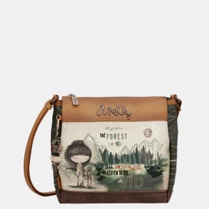 Le sac à bandoulière imprimé forêt