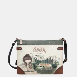 Le grand sac à bandoulière imprimé forêt