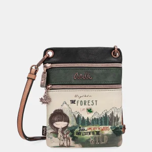 Le mini sac à bandoulière à double compartiment forêt