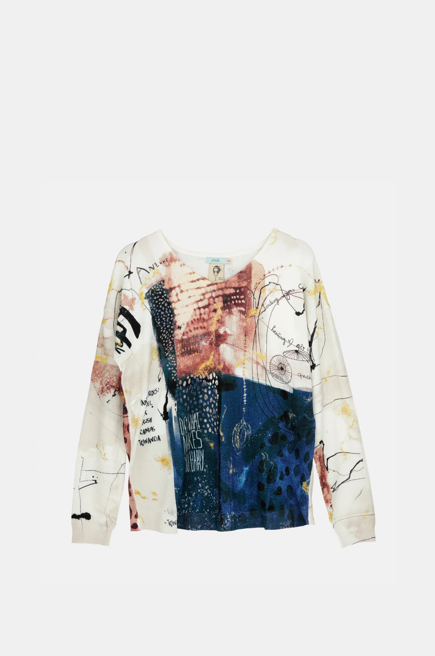 Pull à motif de brosse