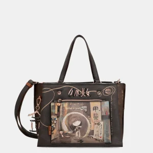 SHōen Brown Tote avec bandoulière