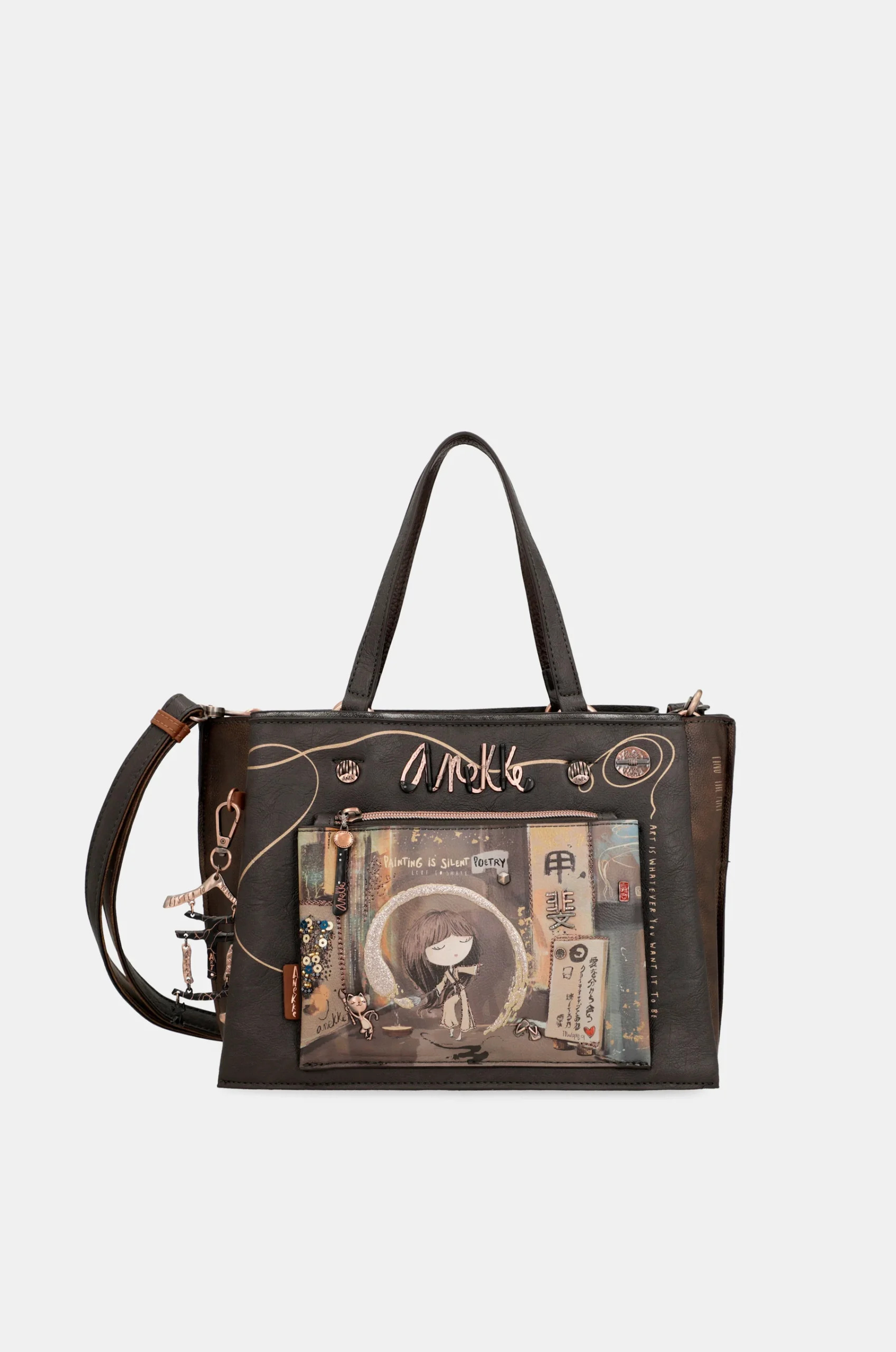 SHōen Brown Tote avec bandoulière