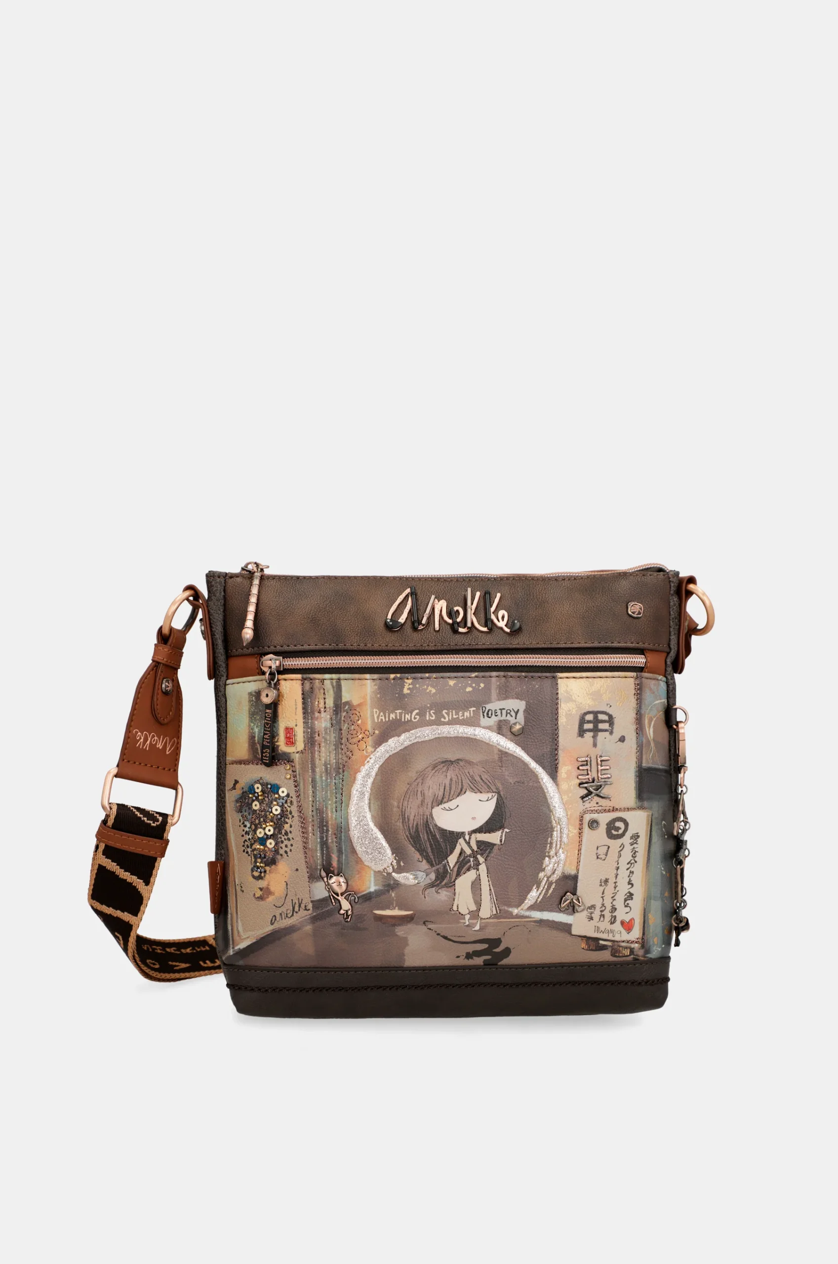 Shōen Sac à épaule brun moyen