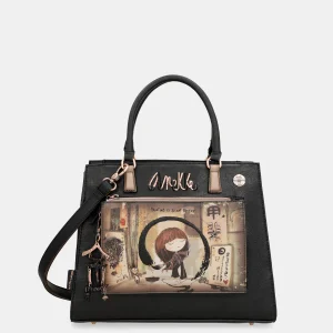 SHōen Black Tote avec bandoulière