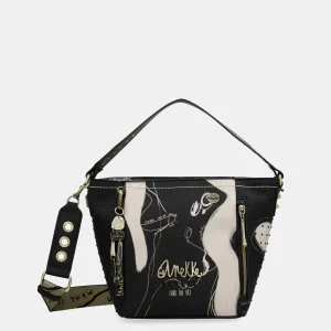 Nature Sac à main noir shodō moyen