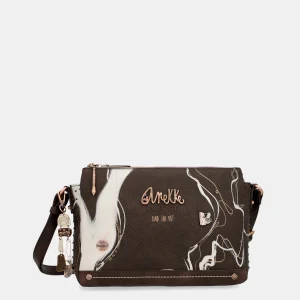 Nature Shodō Brown 3 Sac messager du compartiment marron