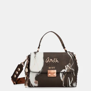 Nature Sac à volet brun shodō