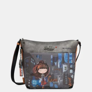 Grand sac de messager imprimé contemporain