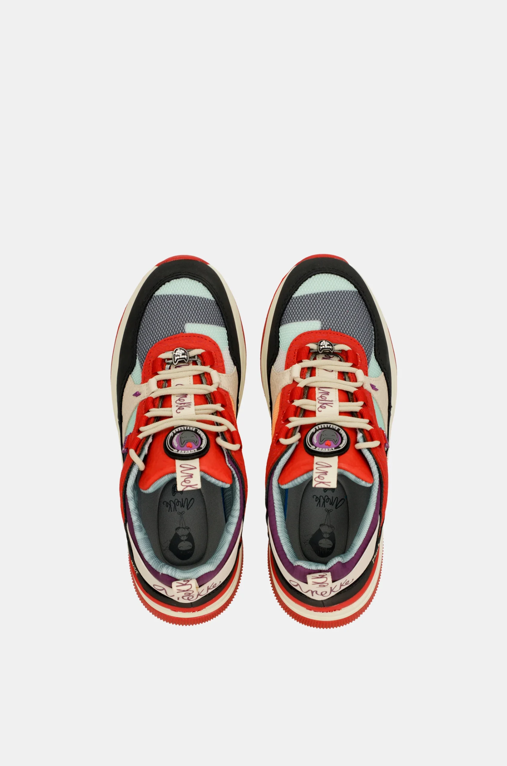 Baskets Fashion, rouge – Image 6