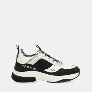 Baskets Fashion, noir et blanc