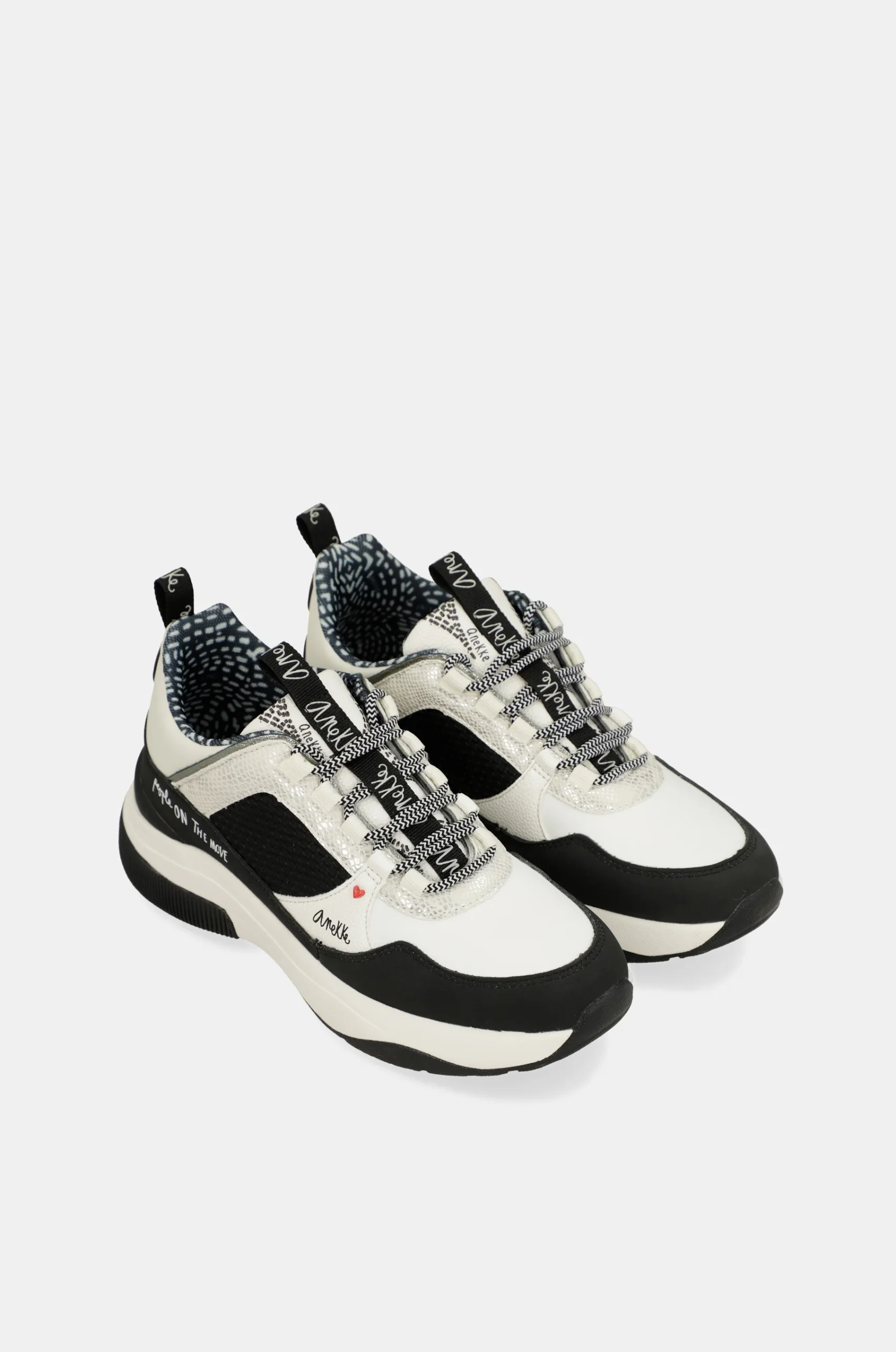 Baskets Fashion, noir et blanc – Image 3