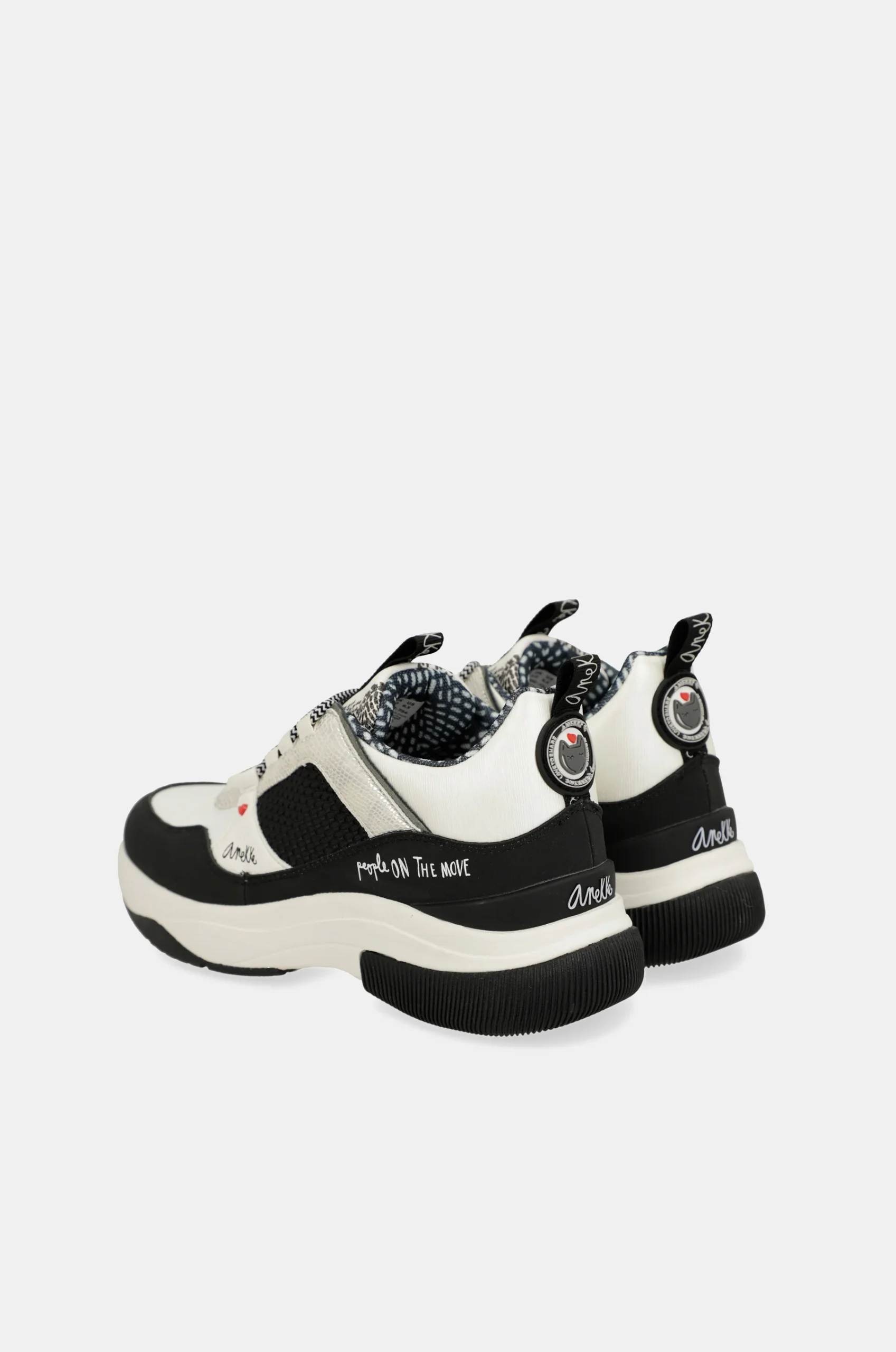 Baskets Fashion, noir et blanc – Image 4