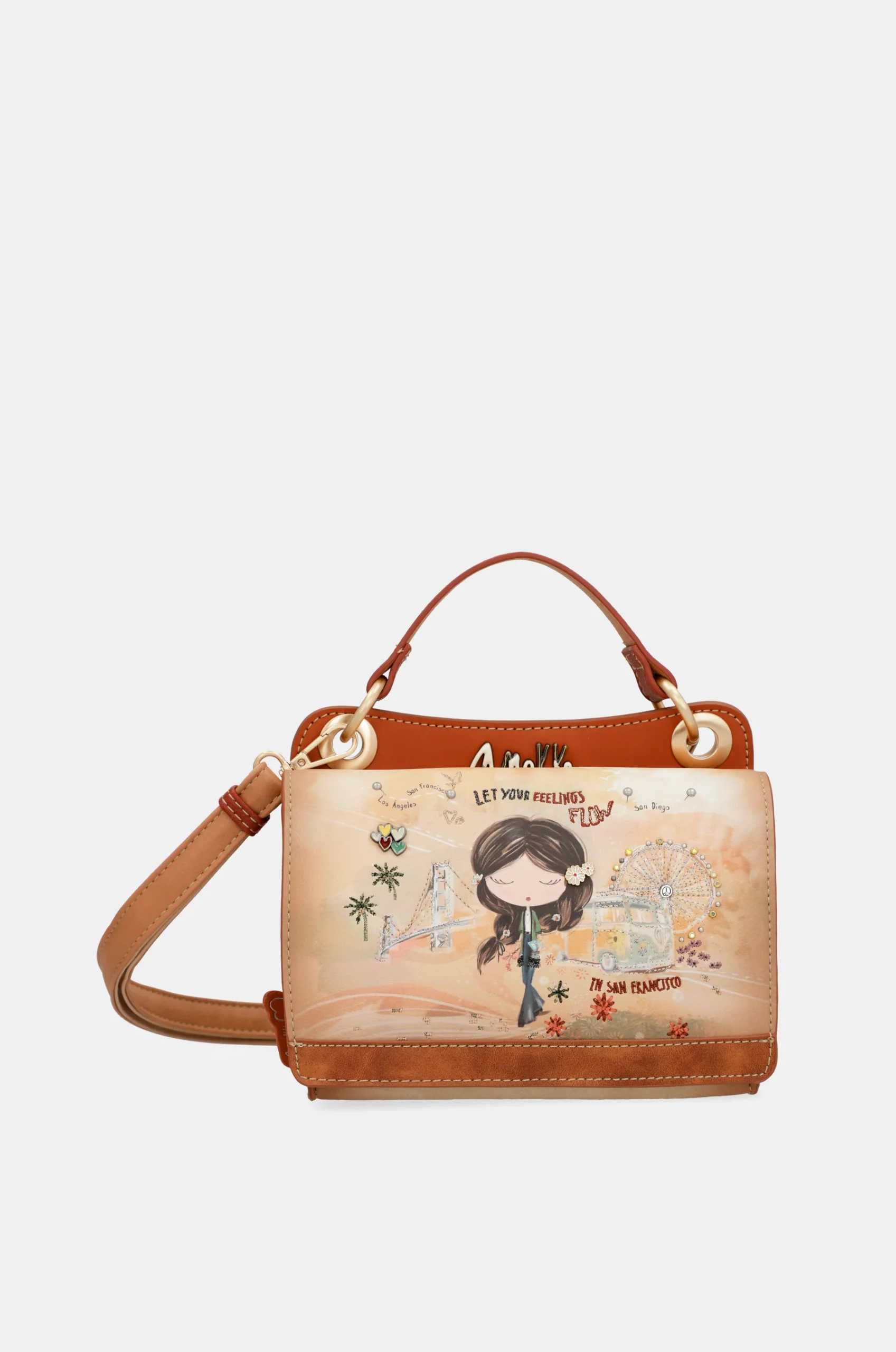 Petit sac camel Peace & Love