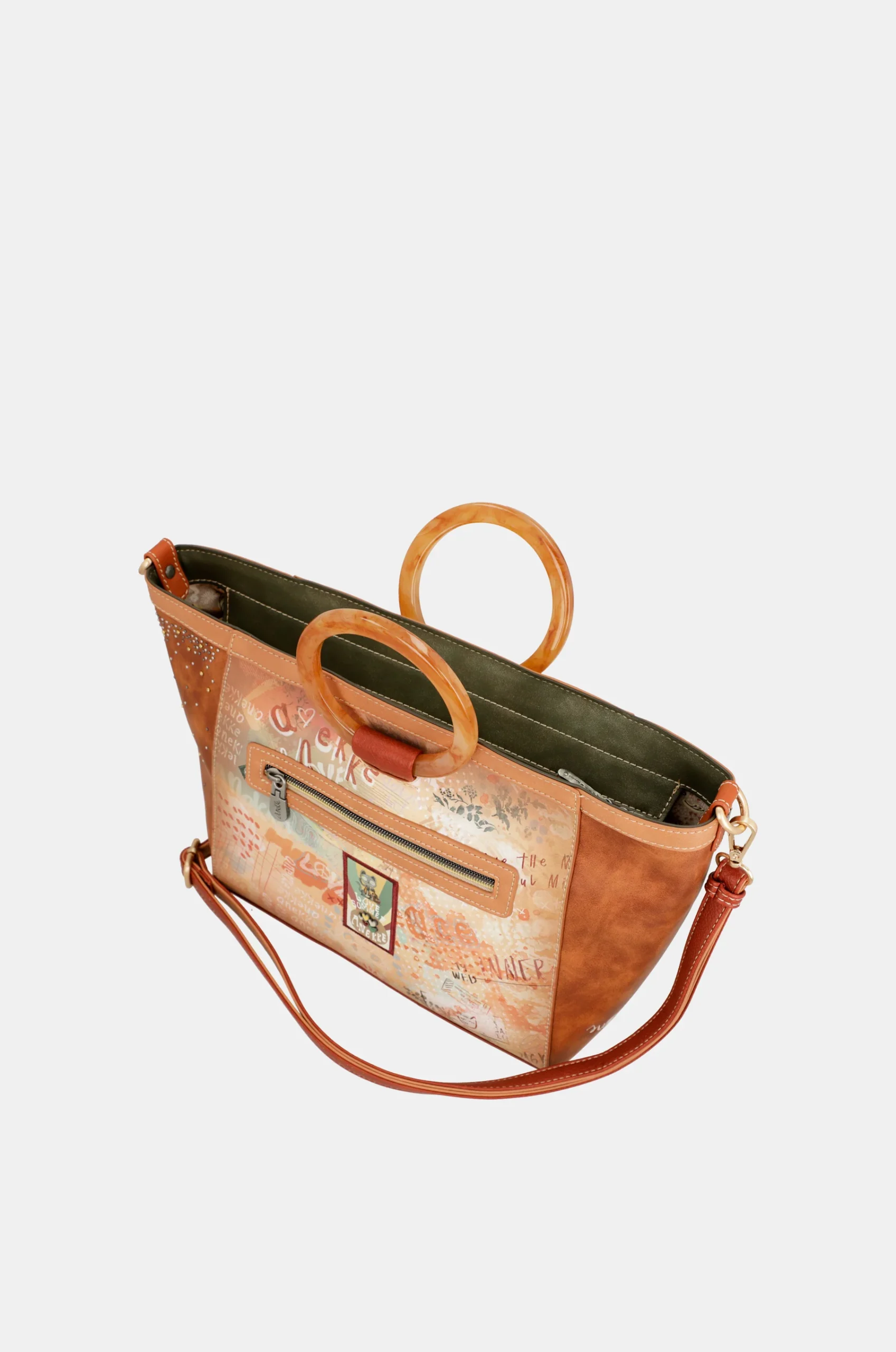 Sac bandoulière anses arrondies Flowers – Image 9