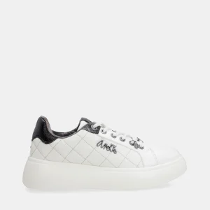 Baskets style casual, blanc