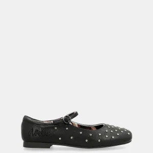 Ballerines cloutées noir