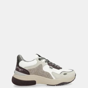 Baskets blanc et bordeaux