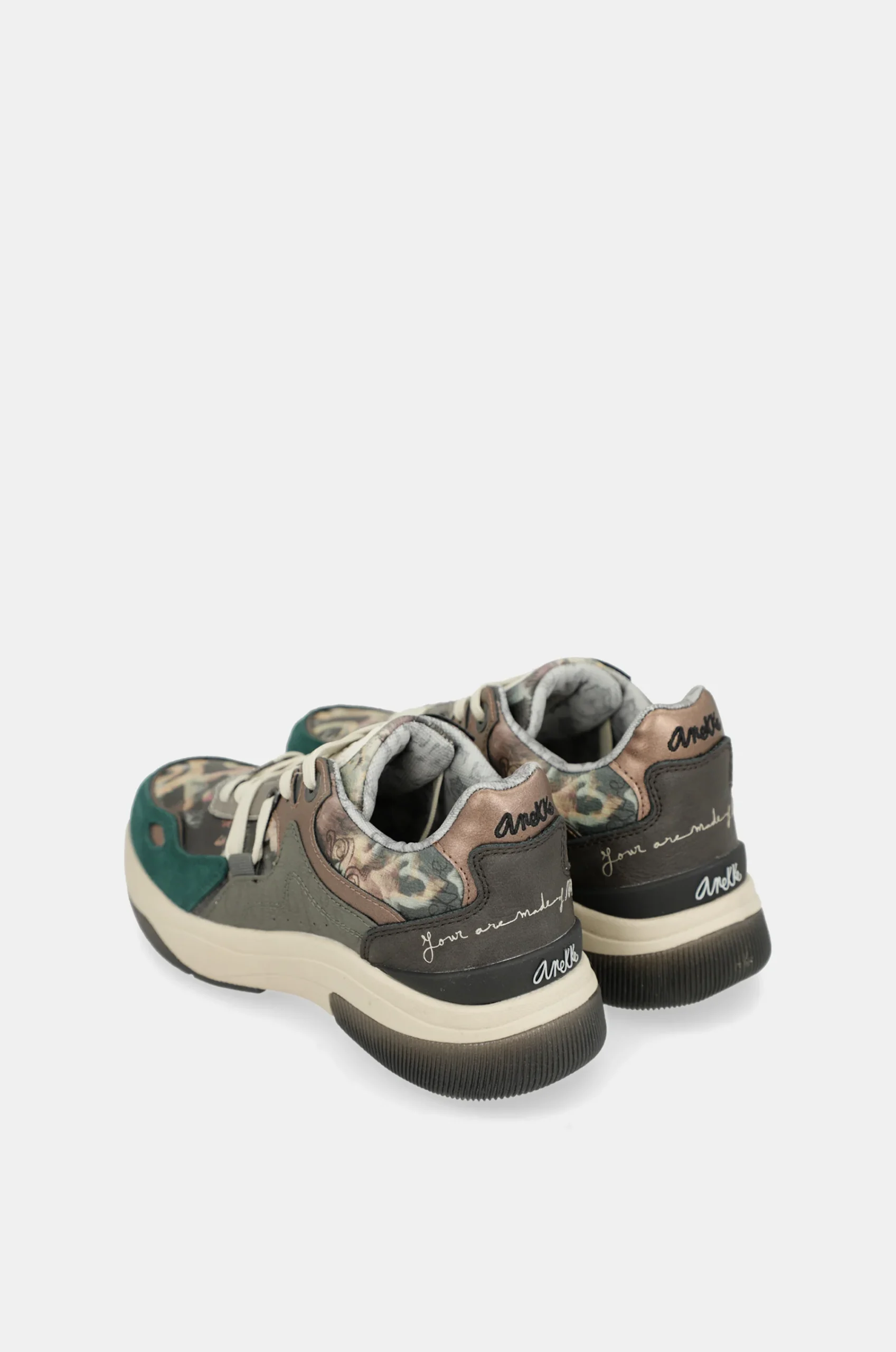 Baskets vert imprimé Manifesto – Image 3