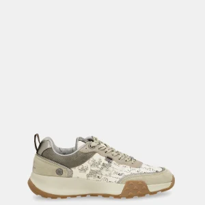 Baskets beige imprimé