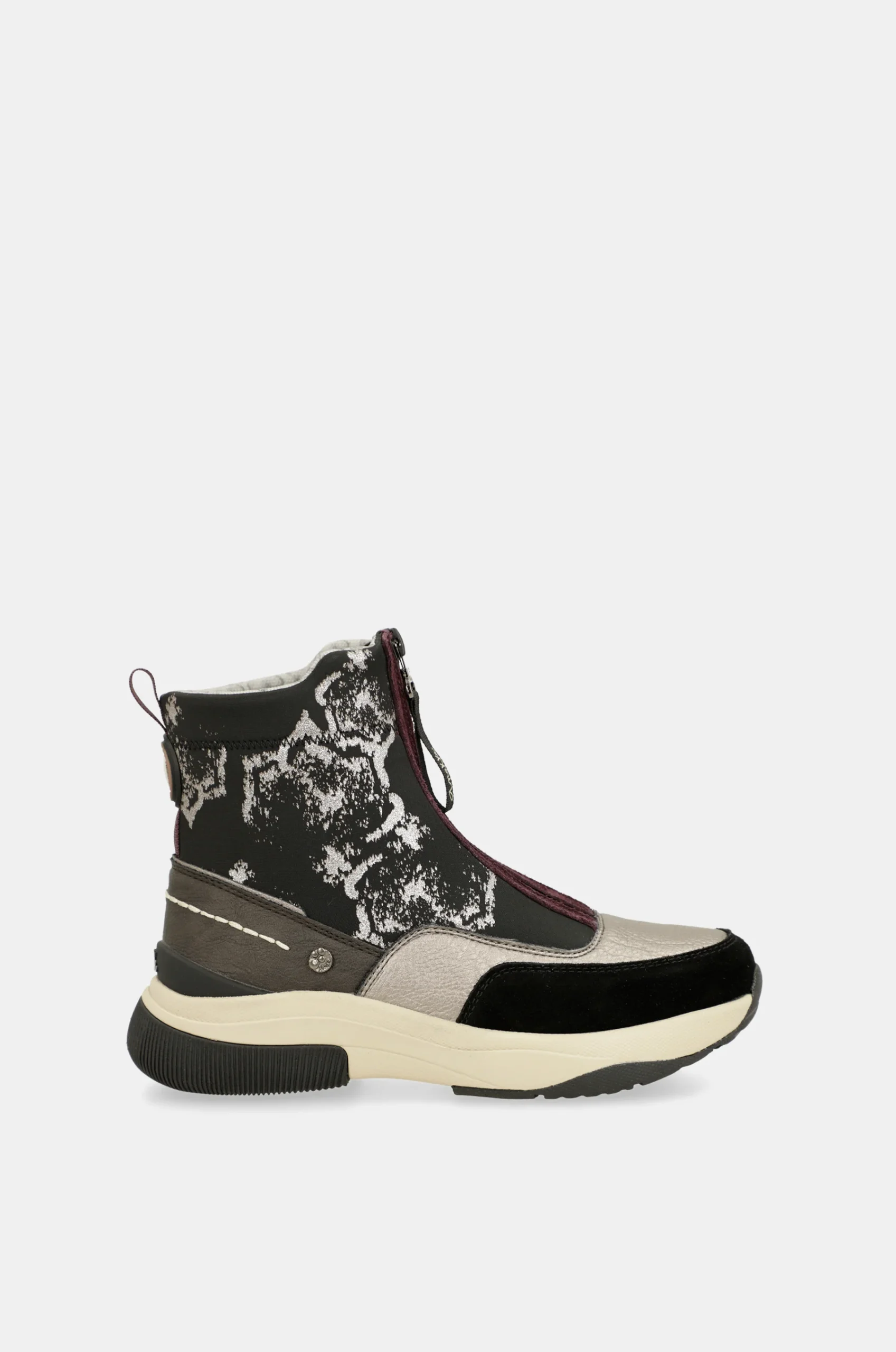 Baskets montantes noir métallique – Image 2