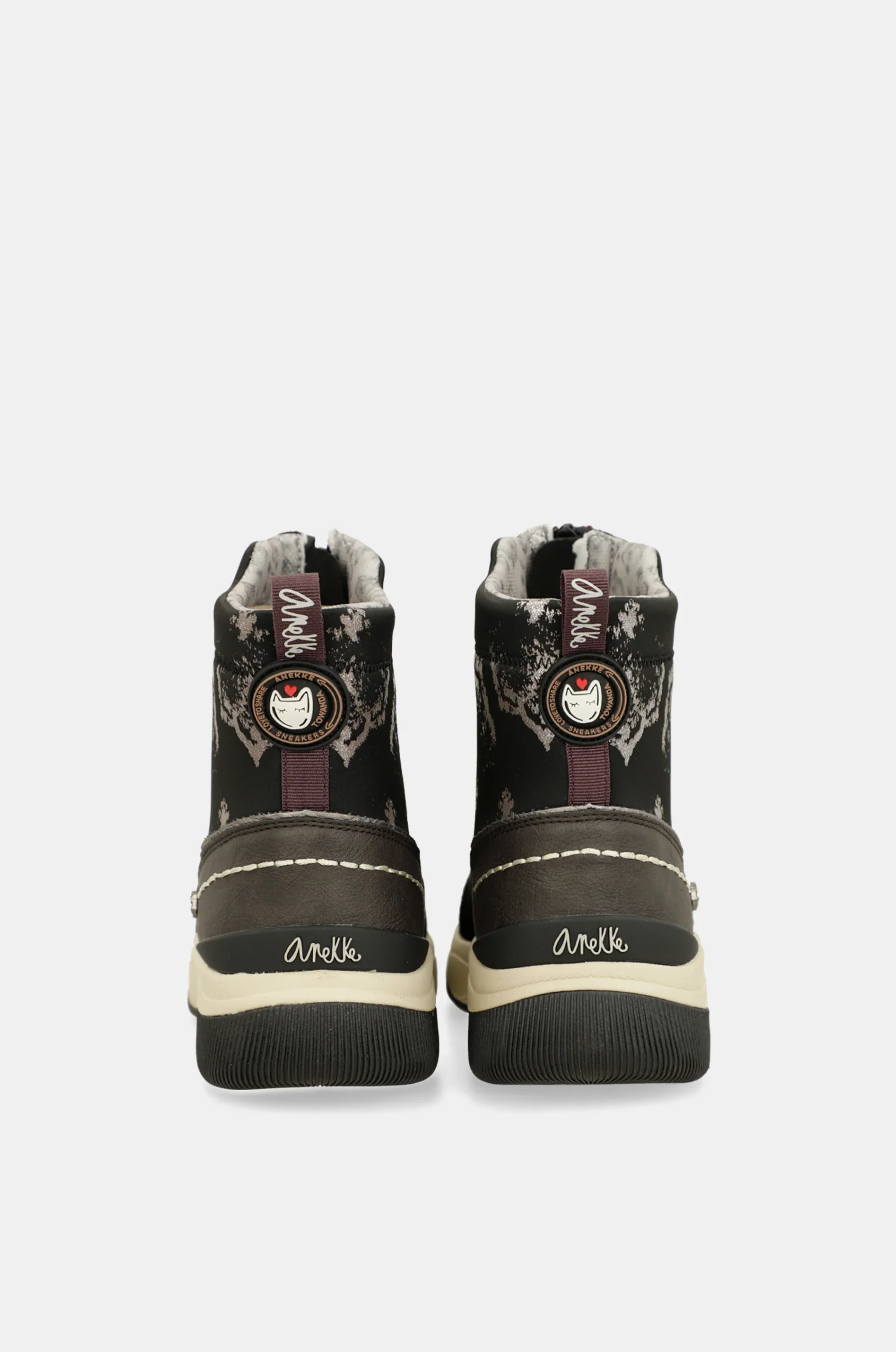 Baskets montantes noir métallique – Image 4