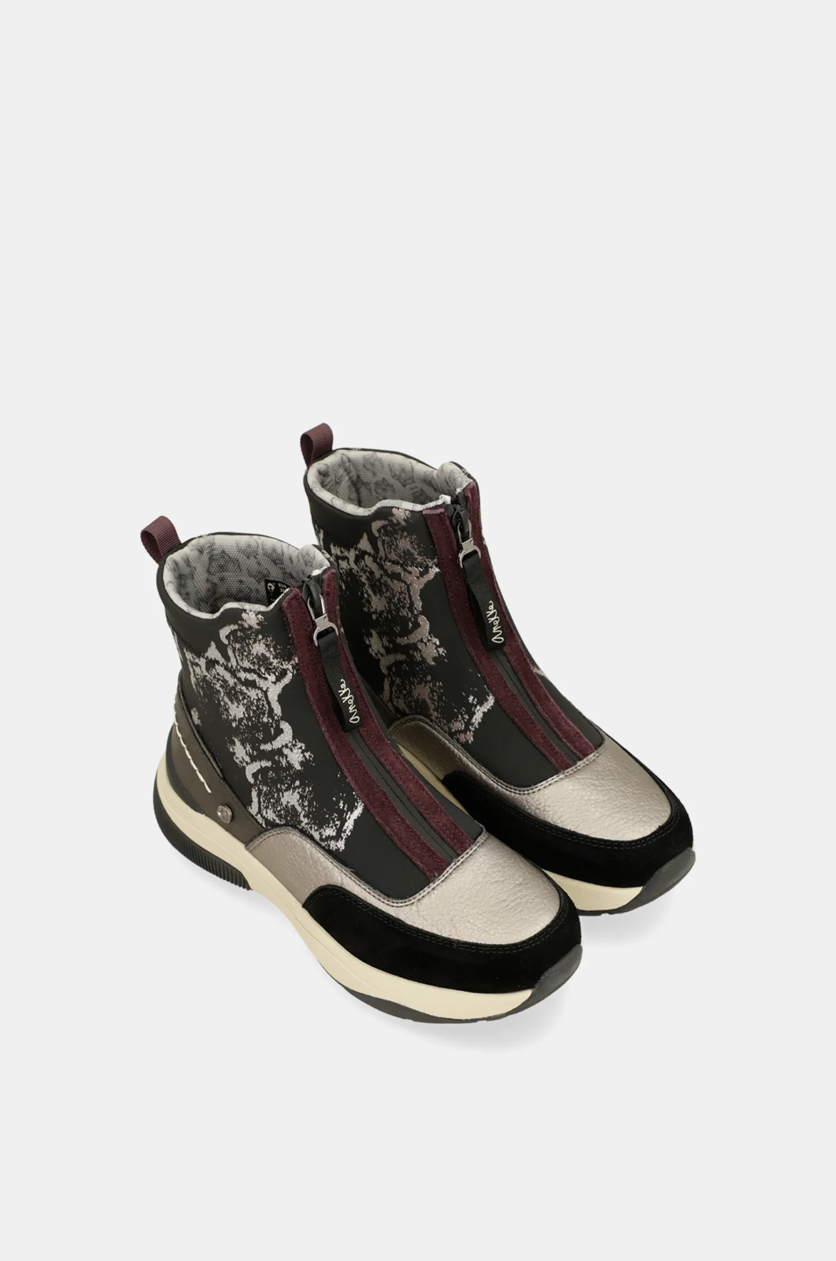 Baskets montantes noir métallique – Image 6