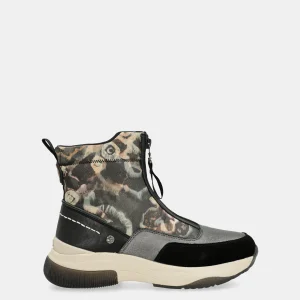 Baskets montantes anthracite imprimé