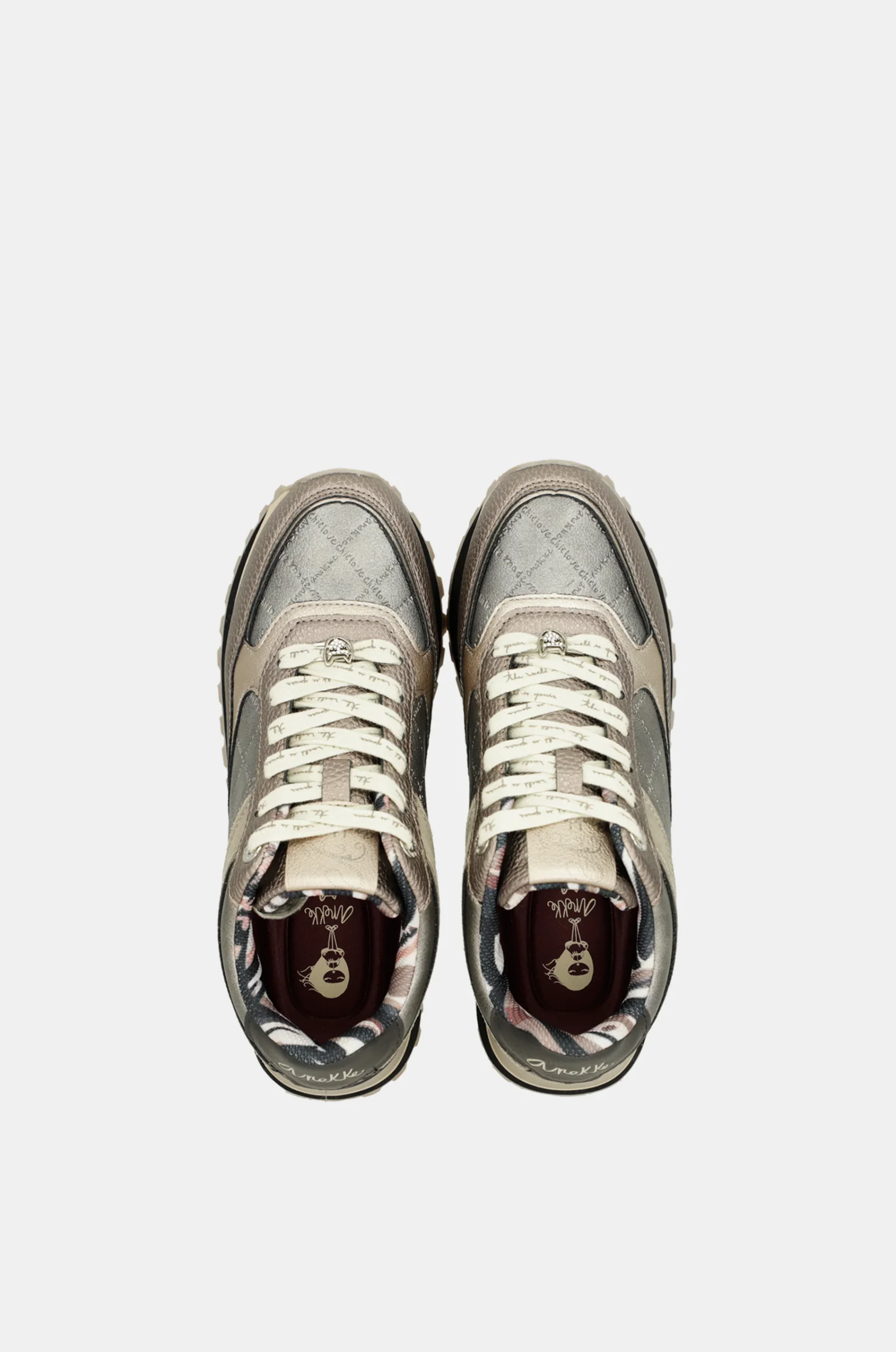 Baskets compensées métallisé – Image 3