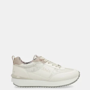 Baskets blanc semelle multicolore