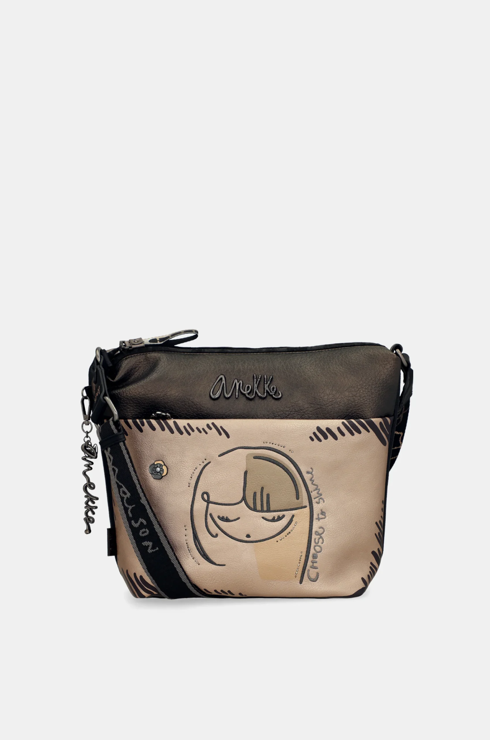 Sac bandoulière avec poche devant grand Nature Koko – Image 9