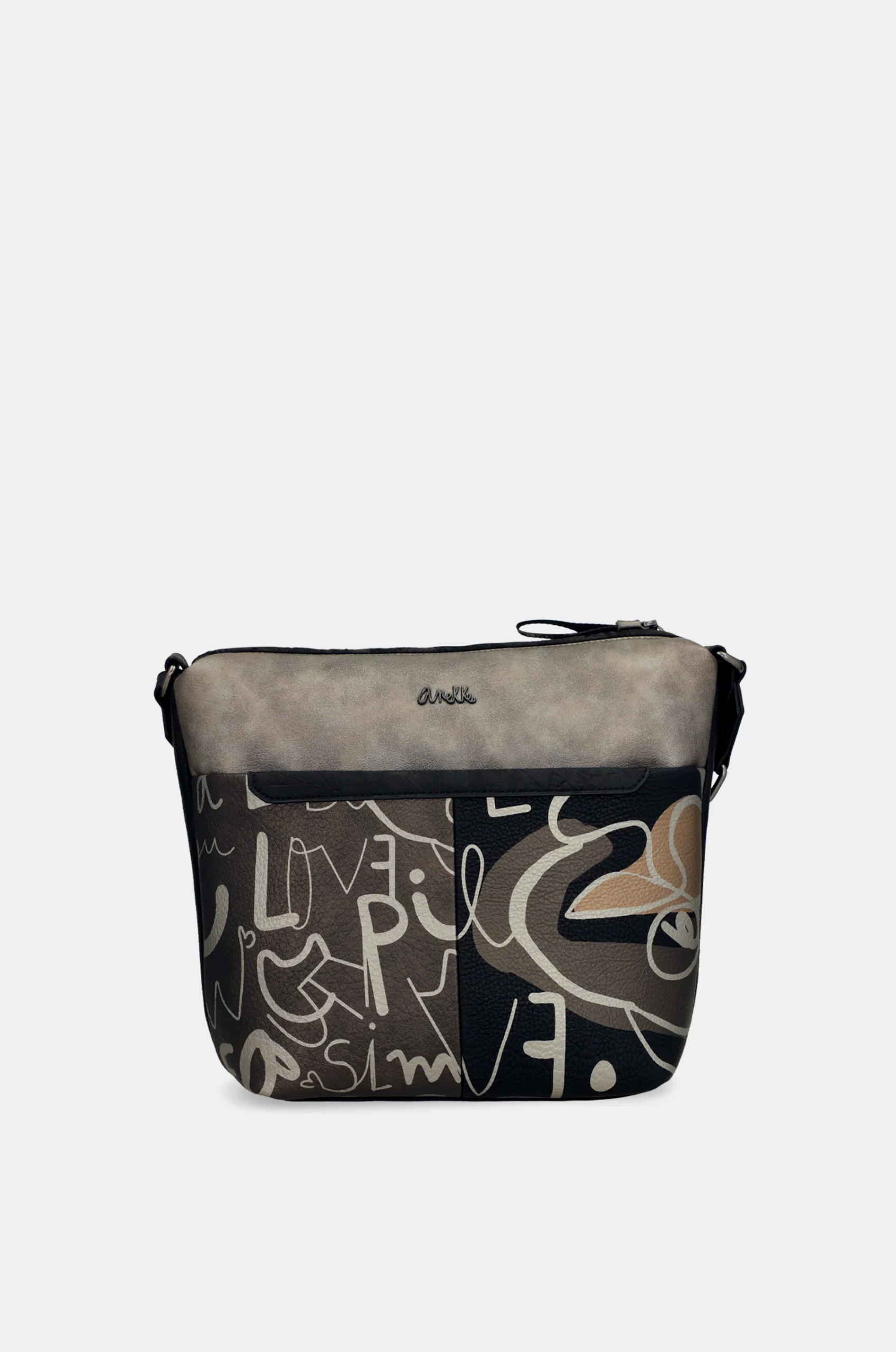 Sac bandoulière avec poche devant grand Nature Koko – Image 3