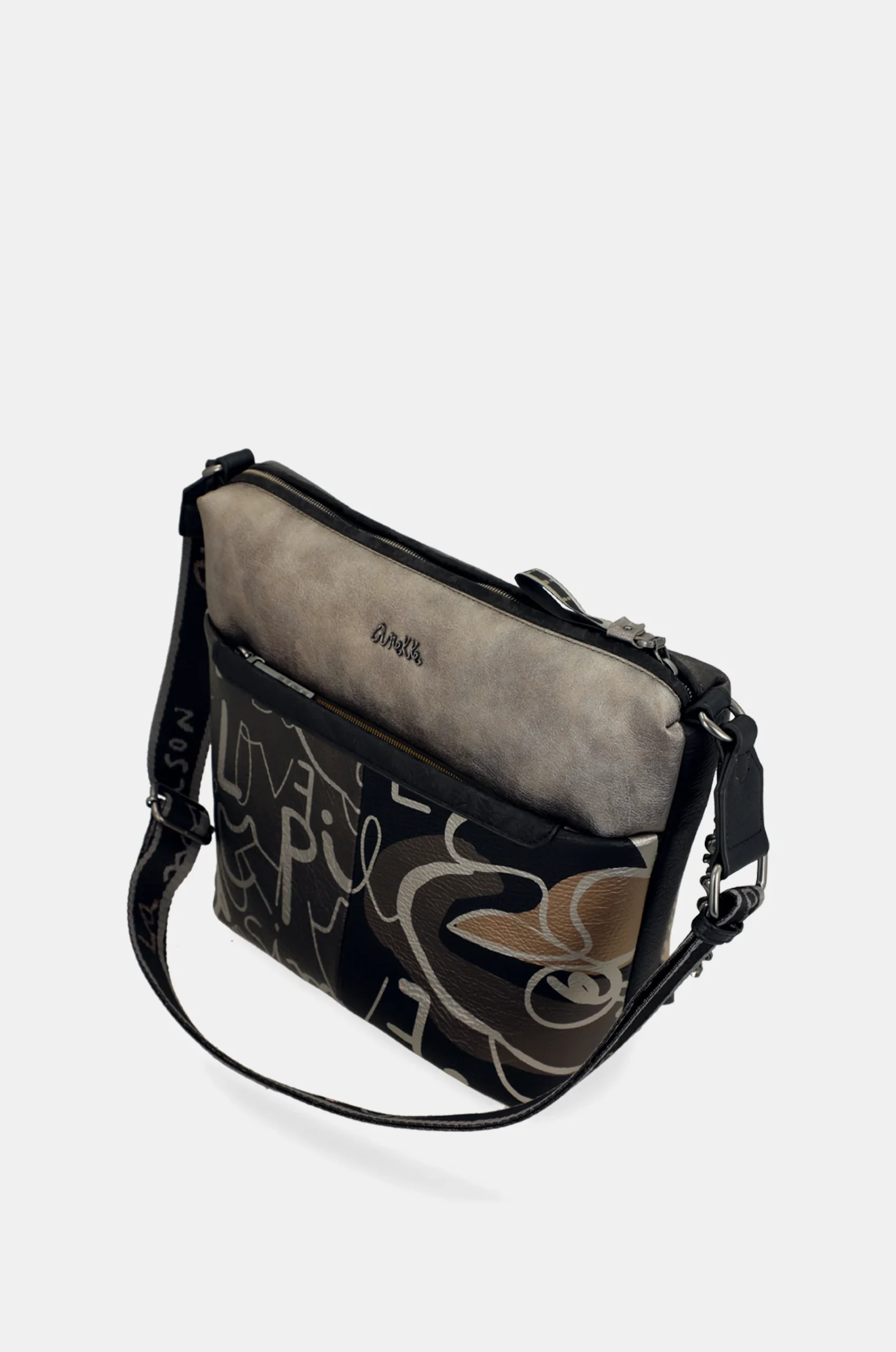 Sac bandoulière avec poche devant grand Nature Koko – Image 8