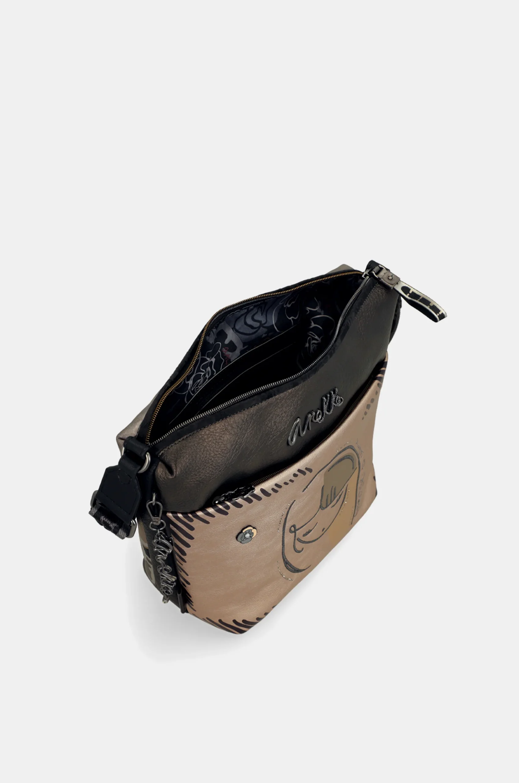 Sac bandoulière avec poche devant grand Nature Koko – Image 6