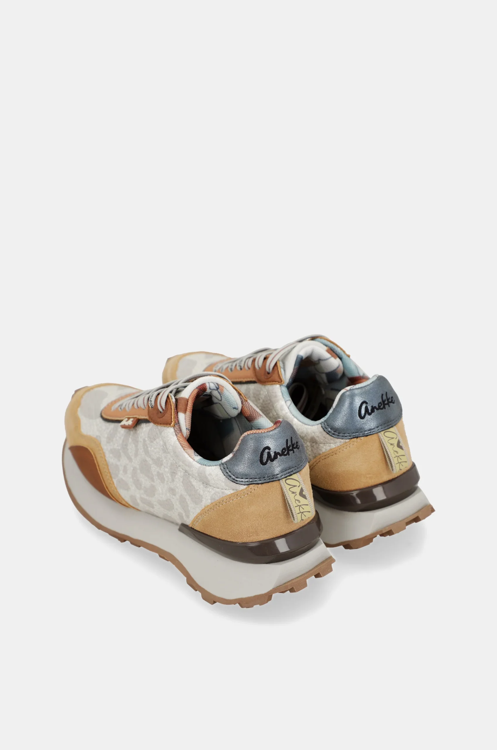 Sneakers beige et orange – Image 8