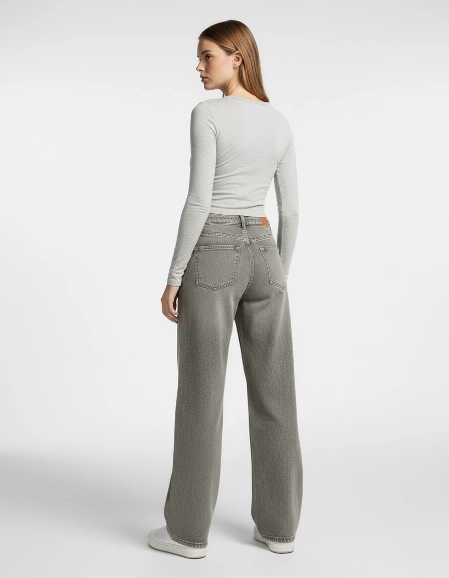 JEAN DROIT EFFET DÉLAVÉ – Image 3