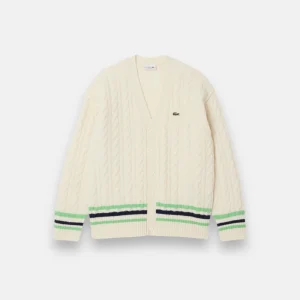 Cardigan en Maille Torsadée - beige