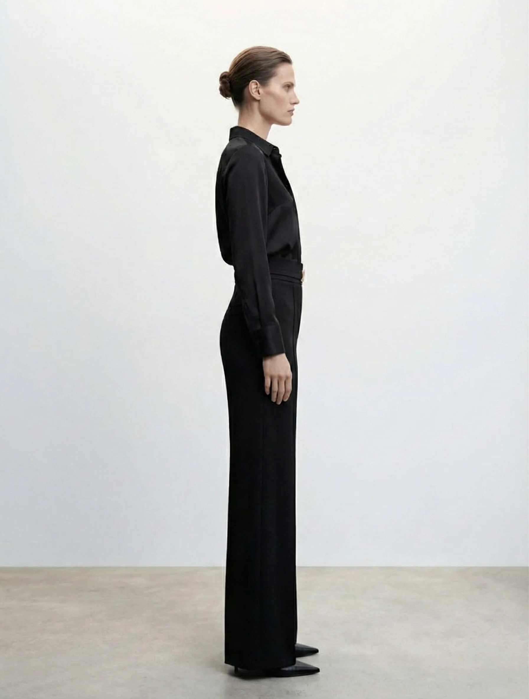 PANTALON LARGE À TAILLE HAUTE – Image 2